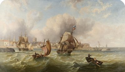 Shipping at the Mouth of Hartlepool Harbour by Unbekannt Unbekannt